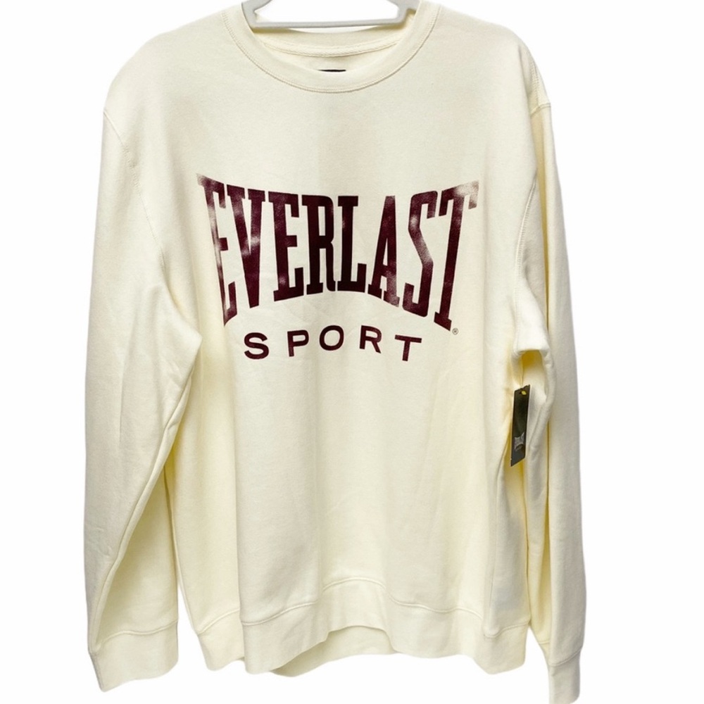Everlast Sport Cream Spell Out Sweatshirt
